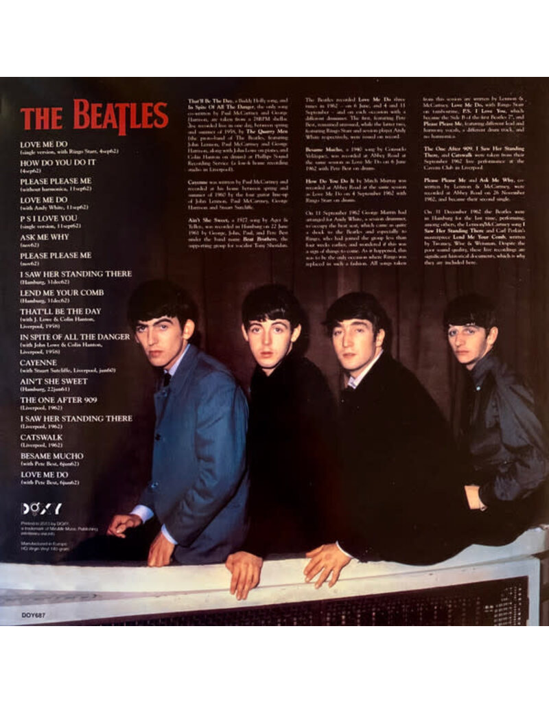 Dol (LP) Beatles -  Live1958-1962 (Red Vinyl)