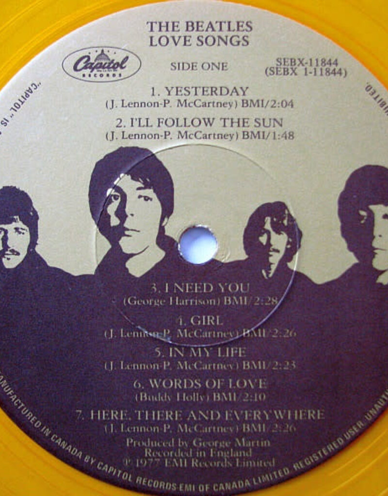 (Used LP) The Beatles – Love Songs (Yellow Vinyl) (568)