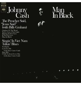 (LP) Johnny Cash - Man In Black (2024 Reissue on Clear Vinyl) Music On Vinyl