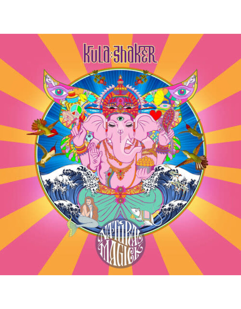 (LP) Kula Shaker - Natural Magick (Indie: tie-dye orange & yellow vinyl)