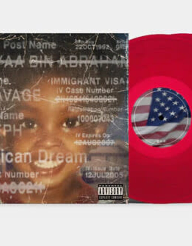 (LP) 21 Savage -American Dream (Limited translucent red colored vinyl) DELAYED