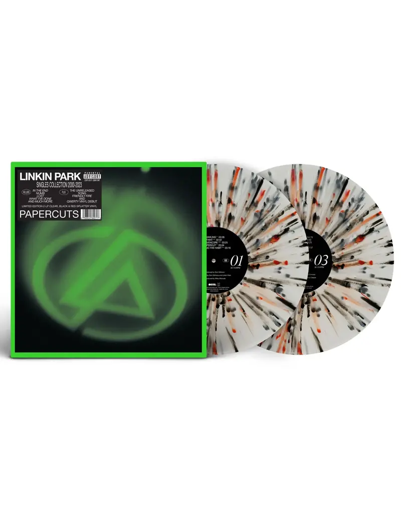 (LP) Linkin Park - Papercuts (Indie: Black & Red Splatter) 2LP DISCONTINUED