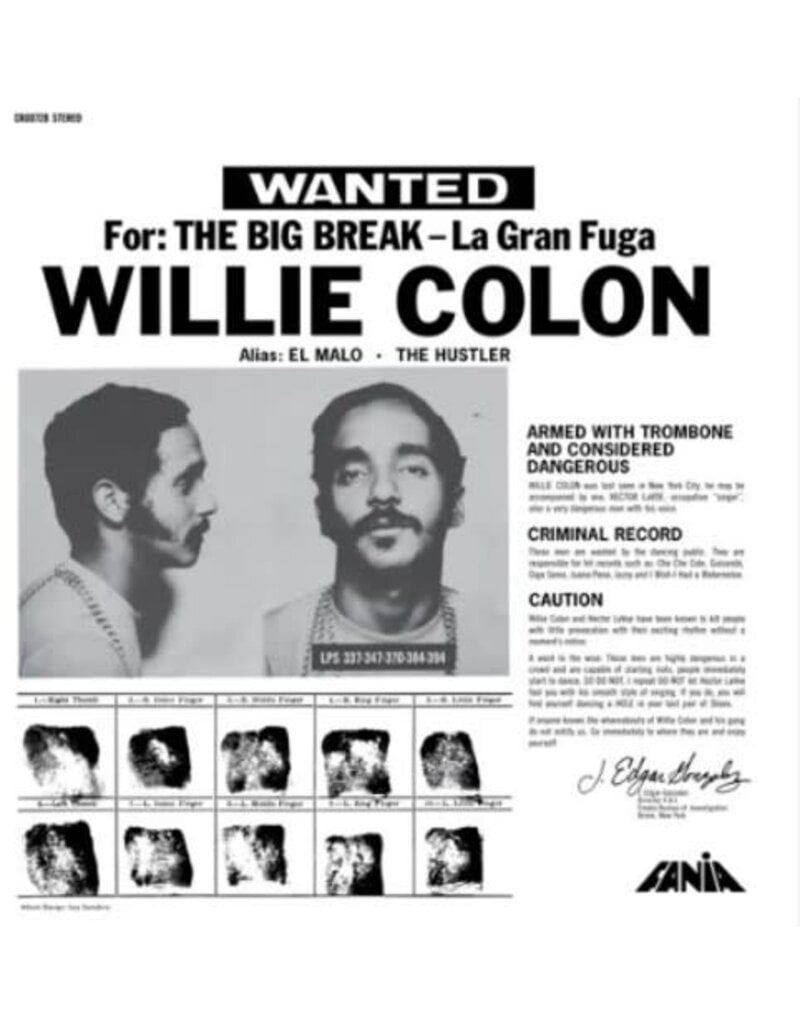 Concord Jazz (LP) Willie Colon - La Gran Fuga / The Big Break (2024 Repress)