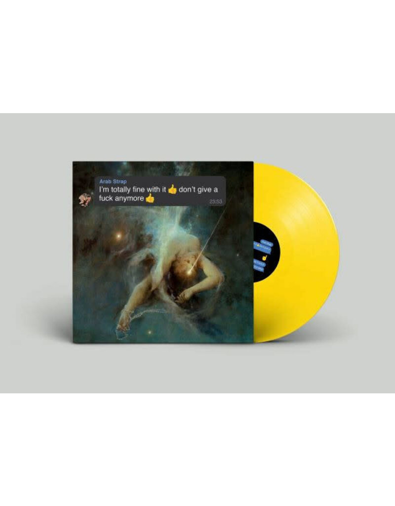 Rock Action Records (LP) Arab Strap - I'm totally fine with it don't give a fuck anymore (Indie "Emoji" Yellow Vinyl)