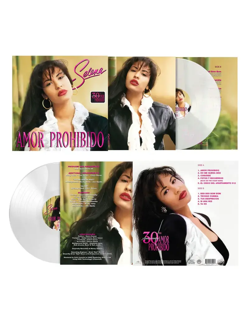 Hip-O (LP) Selena - Amor Prohibido (30th Anniversary Remastered Transparent Vinyl)