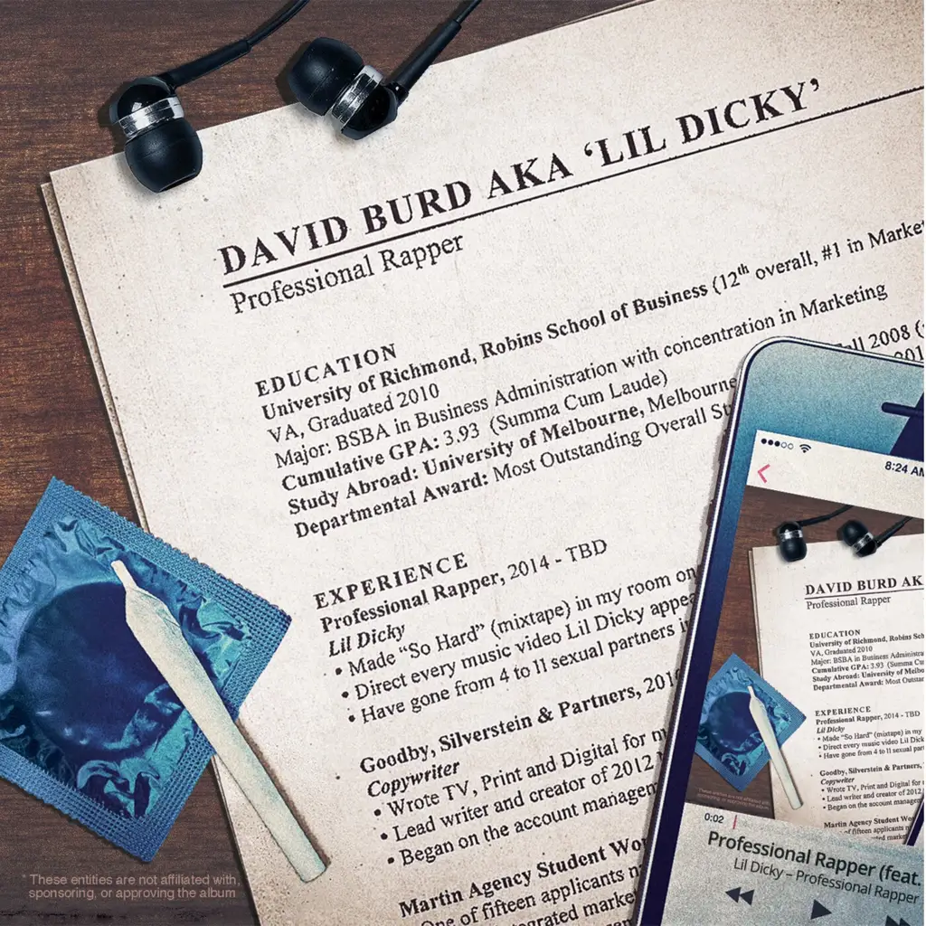 Lil Dixie Rapper (LP) Lil Dicky - Professional Rapper (2LP) - Dead Dog Records
