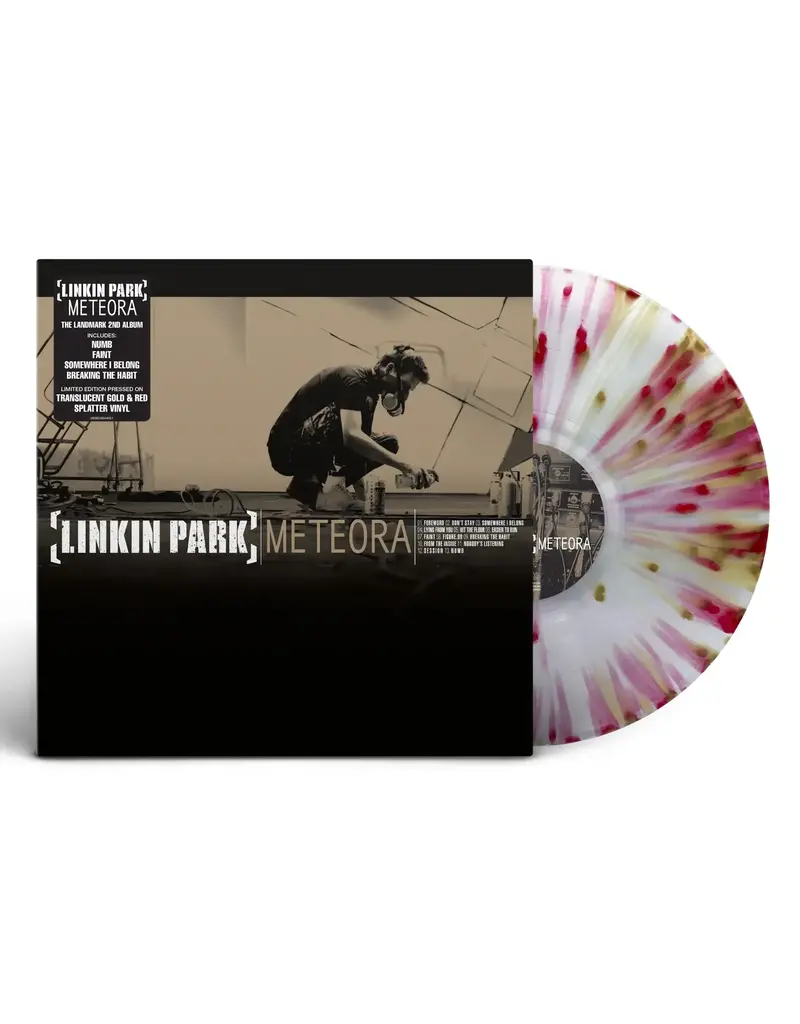 (LP) Linkin Park - Meteora (2024 Reissue Translucent Gold And Red Splatter Vinyl)