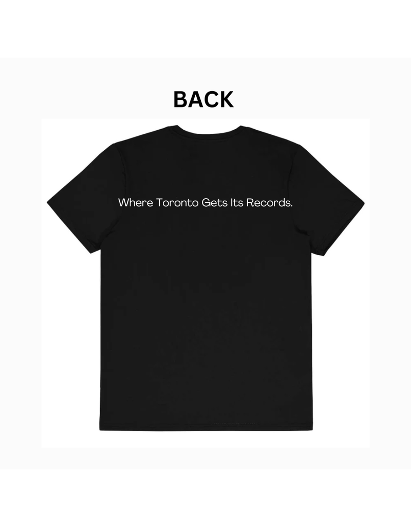 Dead Dog T-Shirt - Crest Logo, Front/Where Toronto Gets Its Records,  Back - Black