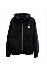 Dead Dog Zip-UP Hoodie - Crest Logo w/ Biker Patch Back