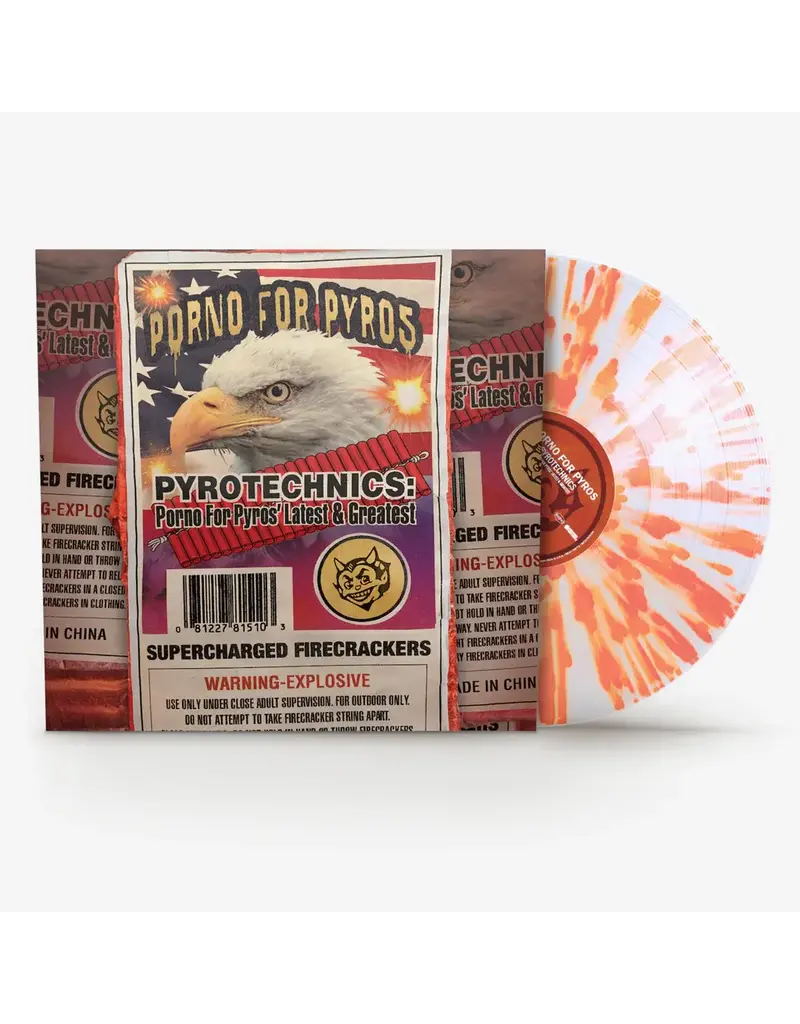 (LP) Porno For Pyros - Pyrotechnics: Porno For Pyros' Latest & Greatest (Exclusive Orange Splatter Vinyl) [Rocktober 2024]