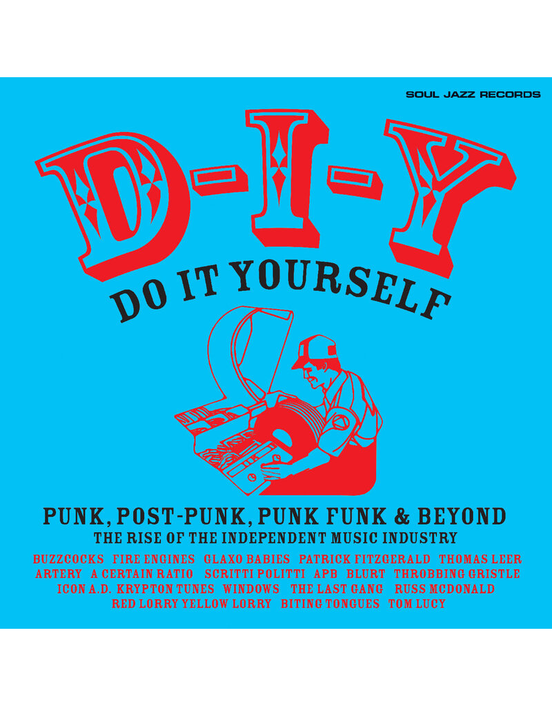 (LP) Various Artists -  D-I-Y: DO-IT-YOURSELF – Punk, Post Punk, Punk Funk & Beyond: The Rise of the Independent Music Industry (Transparent Orange Vinyl)