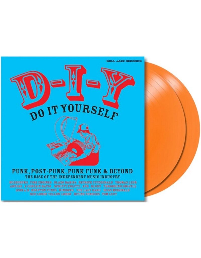 (LP) Various Artists -  D-I-Y: DO-IT-YOURSELF – Punk, Post Punk, Punk Funk & Beyond: The Rise of the Independent Music Industry (Transparent Orange Vinyl)