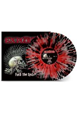 (LP) Exploited - Fuck The System  (Clear Red/Black Splatter) (2LP)