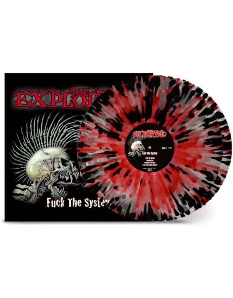 (LP) Exploited - Fuck The System  (Clear Red/Black Splatter) (2LP)