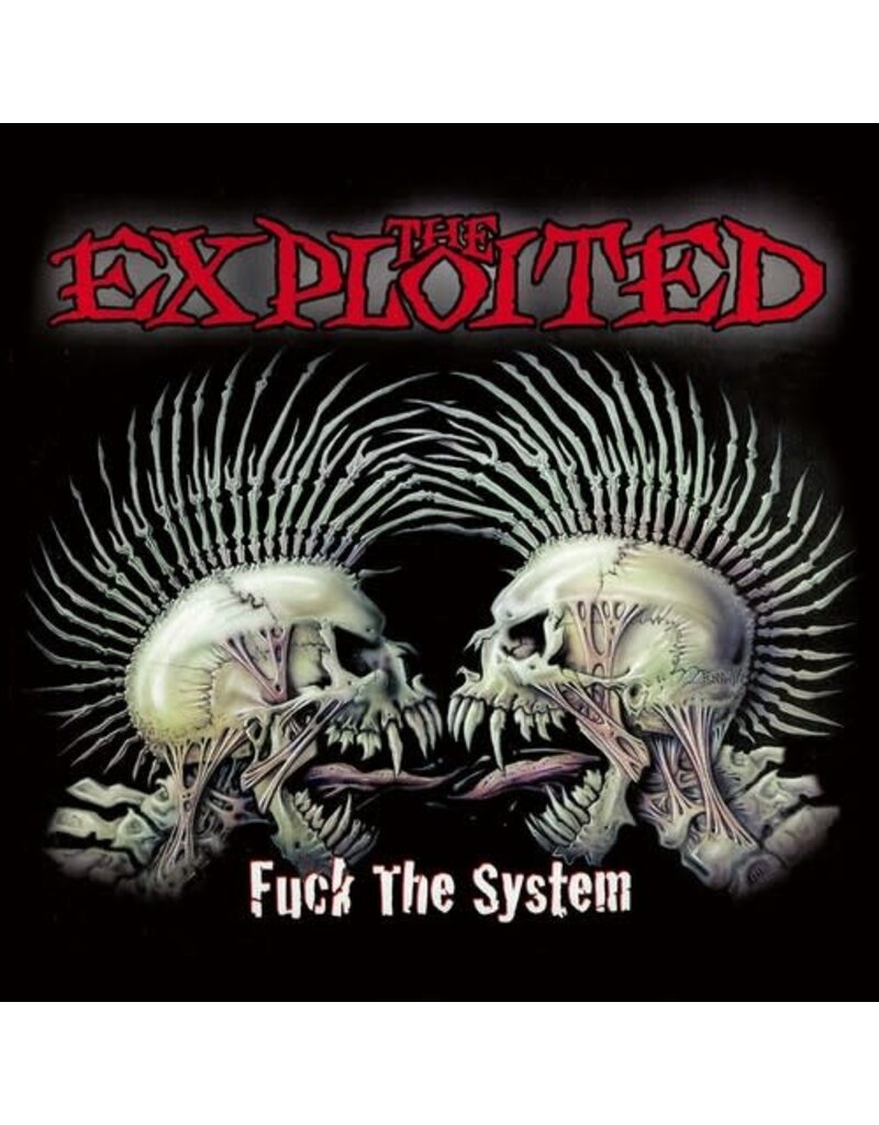 (LP) Exploited - Fuck The System  (Clear Red/Black Splatter) (2LP)