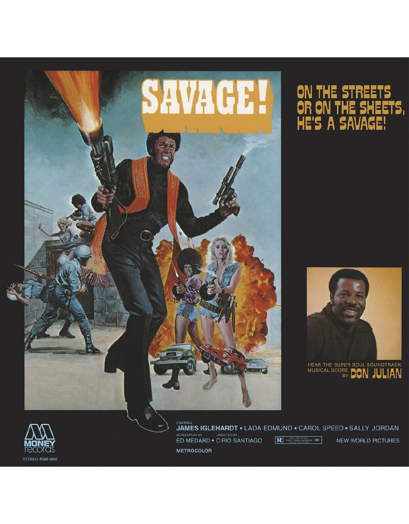 (LP) Don Julian - SAVAGE! Super Soul Soundtrack (Original Soundtrack) (Blood Orange Vinyl)