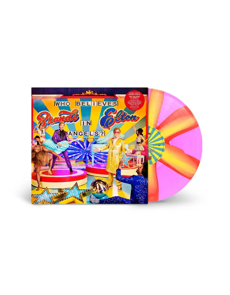 (LP) Elton John & Brandi Carlile - Who Believes in Angels? (Indie Exclusive Pink Spiral Vinyl)