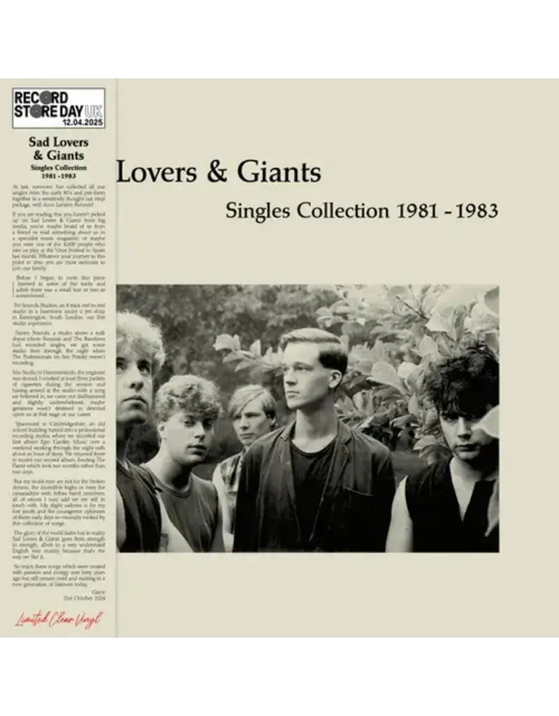 (LP) Sad Lovers & Giants	- Singles Collection: 1981-1983 (RSD25)