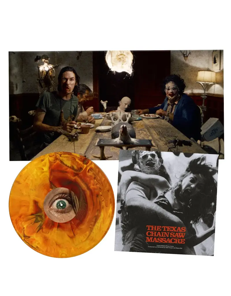 Waxwork Records (LP) Tobe Hooper & Wayne Bell - The Texas Chain Saw Massacre O.S.T. (Red & Black vinyl)