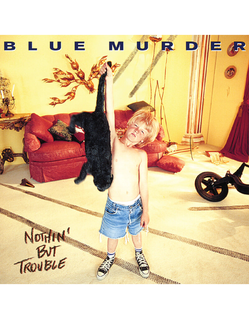 (LP) Blue Murder – Nothin' But Trouble (Limited Edition Blue w/ Black Cat Swirl Vinyl) (Remastered 2025 Reissue) [2LP]