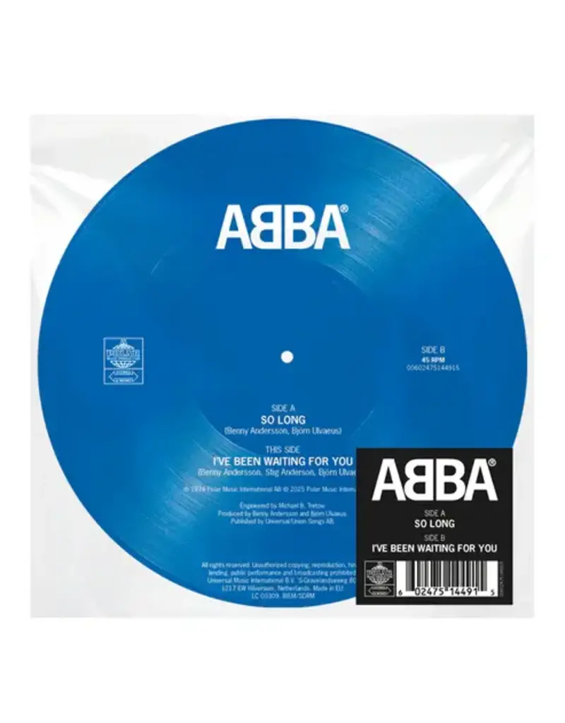 (LP) ABBA - So Long / I’ve Been Waiting For You (50th Anniversary Picture Disc) [7'']