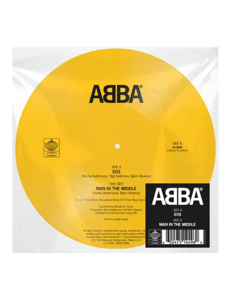 (LP) ABBA - SOS / Man In The Middle (50th Anniversary Picture Disc) [7'']