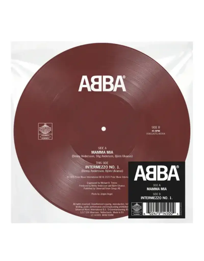 (LP) ABBA - Mamma Mia / Intermezzo No.1(50th Anniversary Picture Disc) [7'']