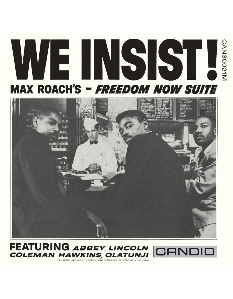 Candid (LP) Max Roach Featuring Abbey Lincoln, Coleman Hawkins, Olatunji – We Insist! (Max Roach's Freedom Now Suite)