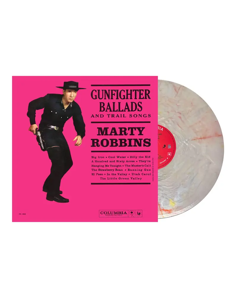 (LP) Marty Robbins -  Sings Gunfighter Ballads and Trail Songs (Silver & Red "BULLETS 'N BLOOD" Vinyl)