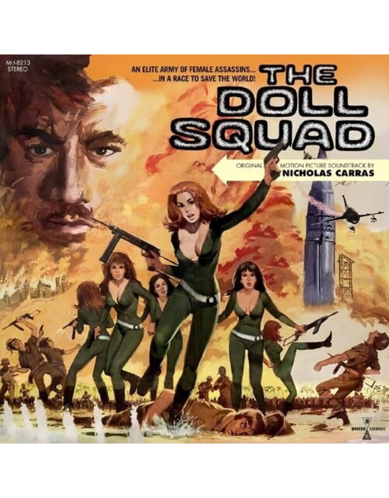 Modern Harmonic (LP) Nicholas Carras - The Doll Squad (Original Motion Picture Soundtrack) (Transparent Green Vinyl)