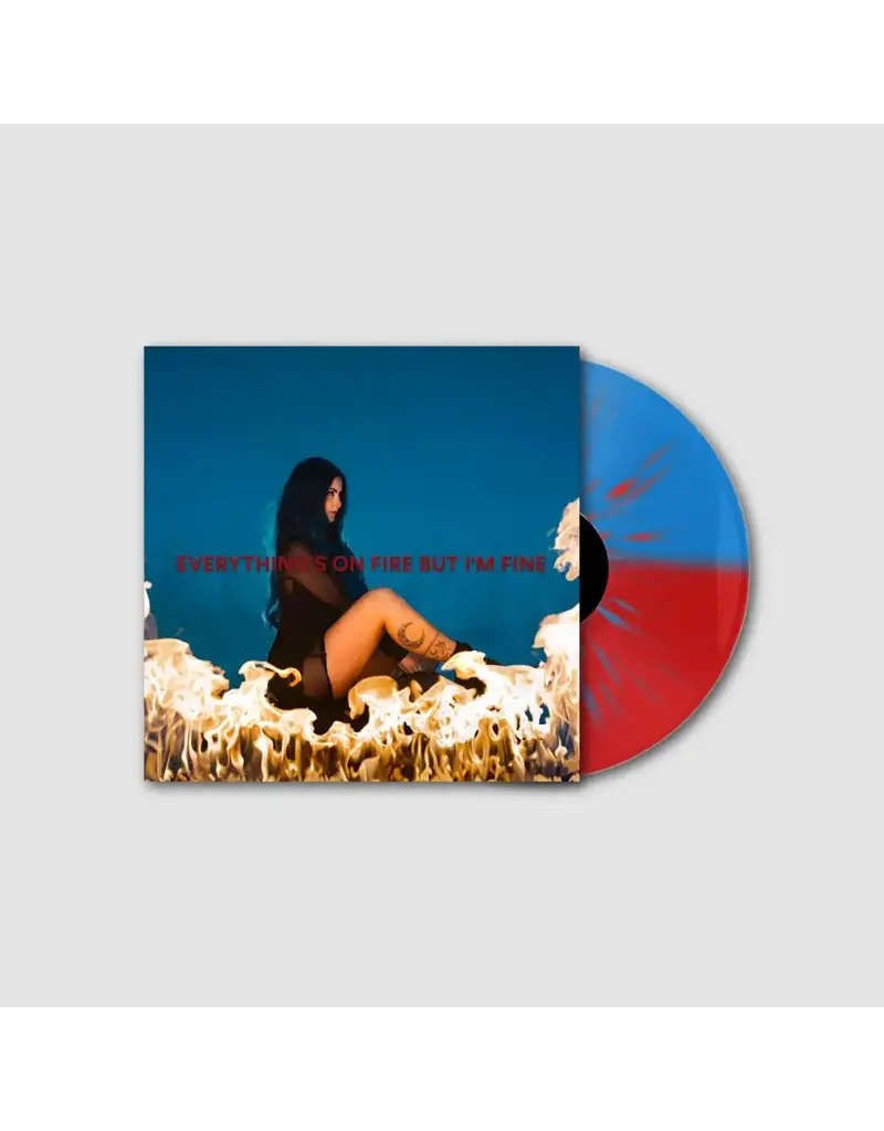 Virgin Records (LP) As December Falls - Everything's On Fire But I'm Fine (Indie Exclusive Blue/Red Split Splatter Vinyl w/ Alternate Cover Art)