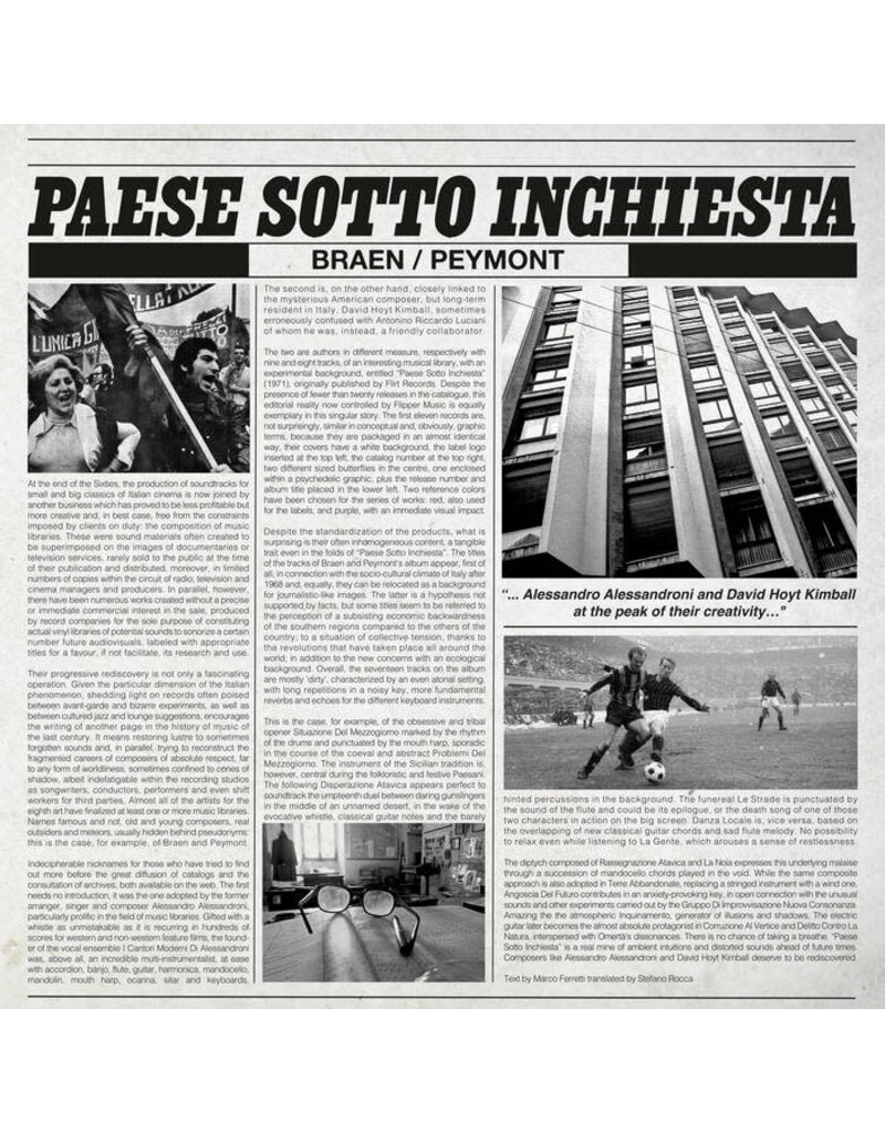 (LP) Braen/Peymont - Paese Sotto Inchiesta (C. 1971)