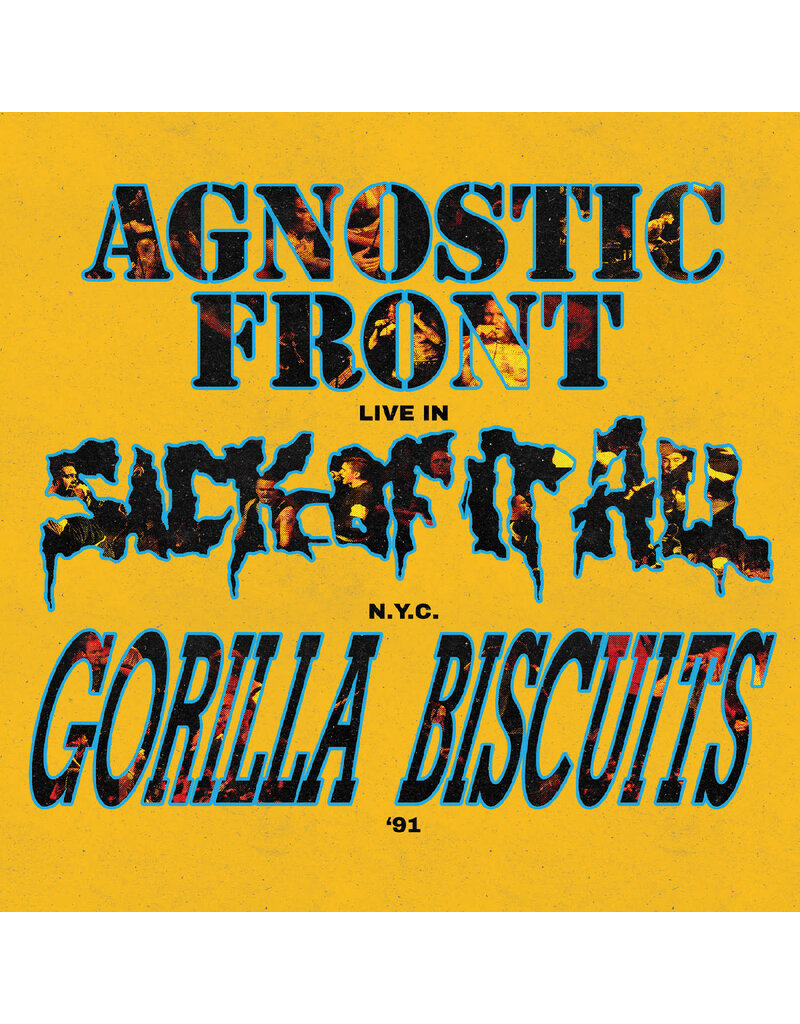Wargod Collective (LP) Agnostic Front/Gorilla Biscuits/Sick Of It All - Live In N.Y.C. '91 (Galaxy Vinyl)