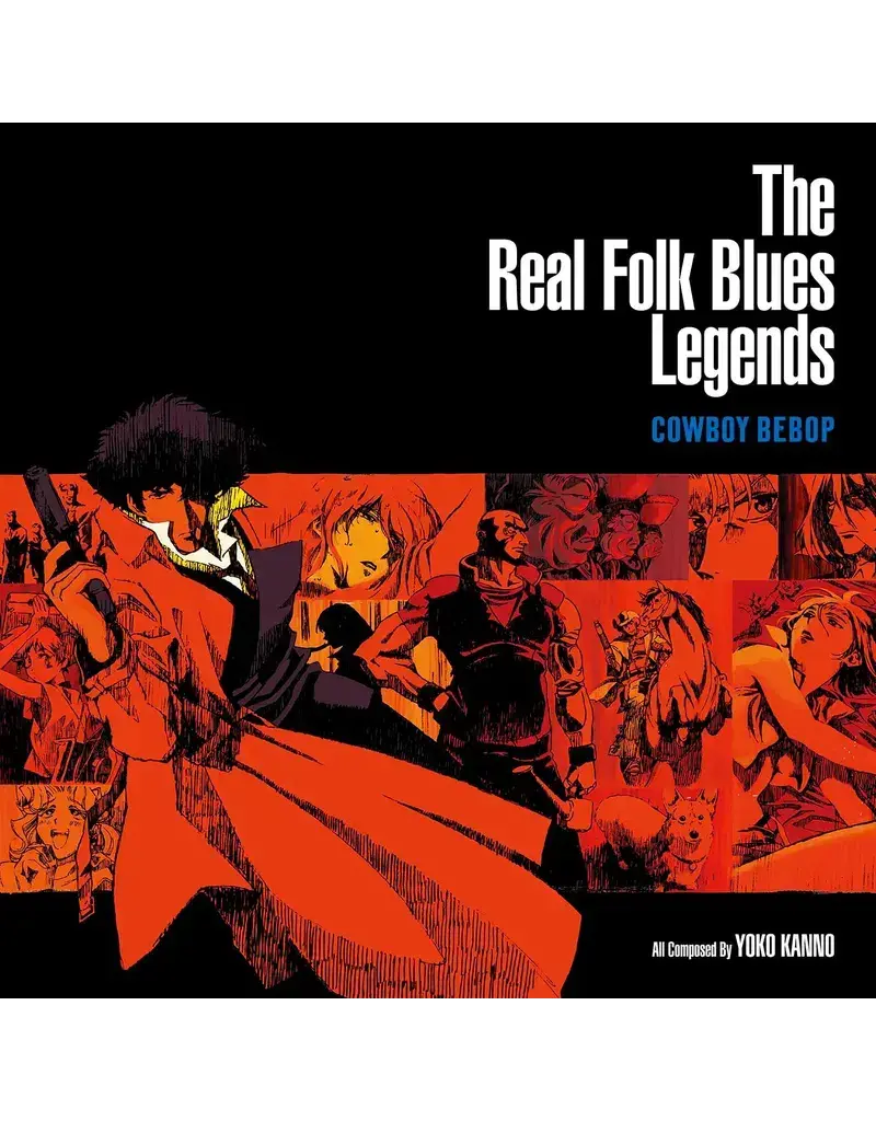 Milan Records (LP) Seatbelts - COWBOY BEBOP: The Real Folk Blues Legends (Limited Edition Dark Blue Marbled Vinyl) (2025 Reissue) [2LP]