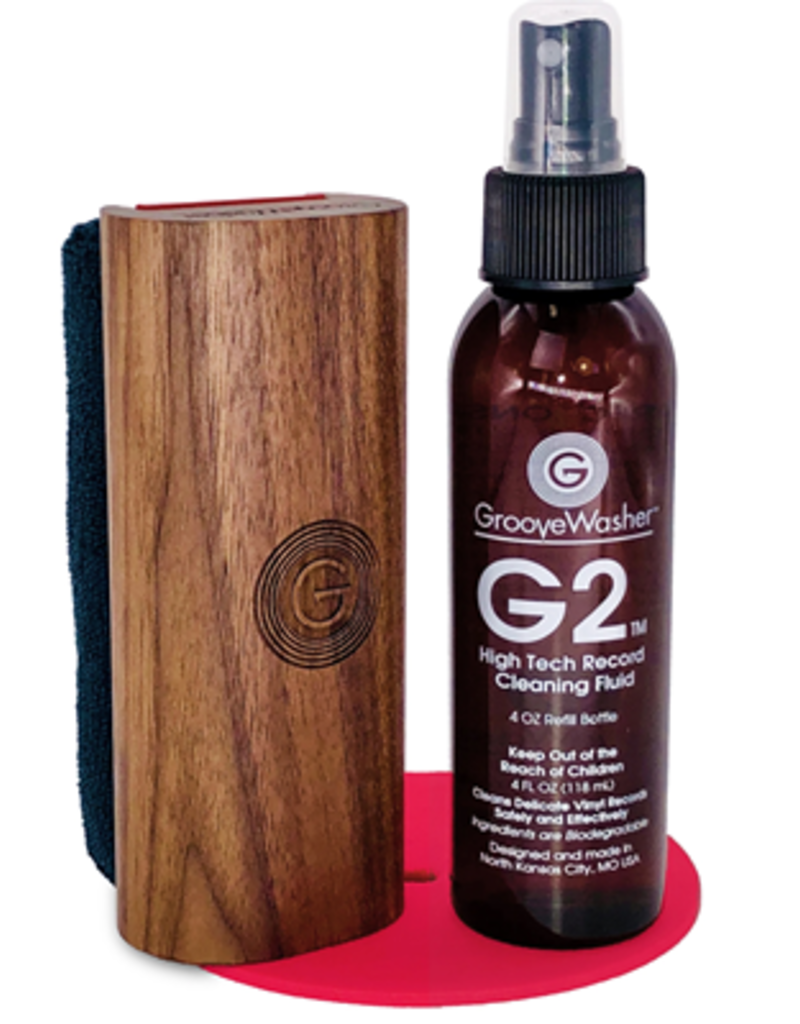 Microforum Distribution GrooveWasher - Walnut Record Cleaning Kit