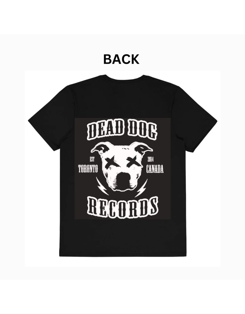 Dead Dog T-Shirt Crest Logo Front W/ Biker Patch Back