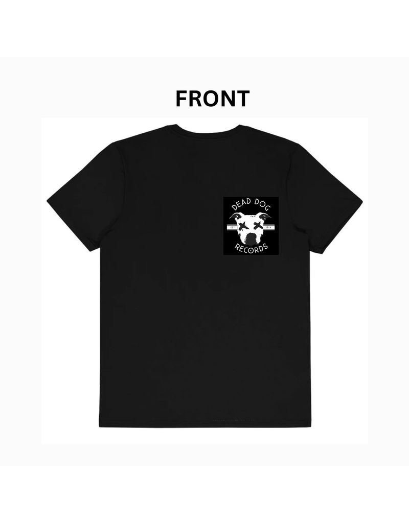 Dead Dog T-Shirt Crest Logo Front W/ Biker Patch Back