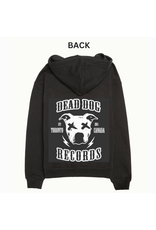 Dead Dog Zip-UP Hoodie - Crest Logo w/ Biker Patch Back