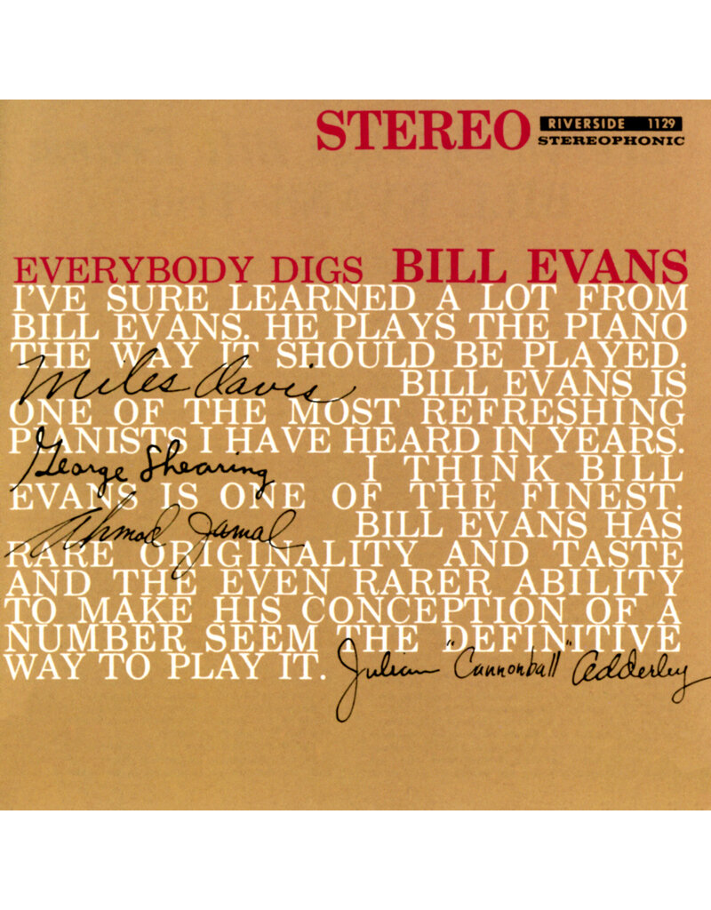 Concord Jazz (LP) Bill Evans Trio - Everybody Digs Bill Evans