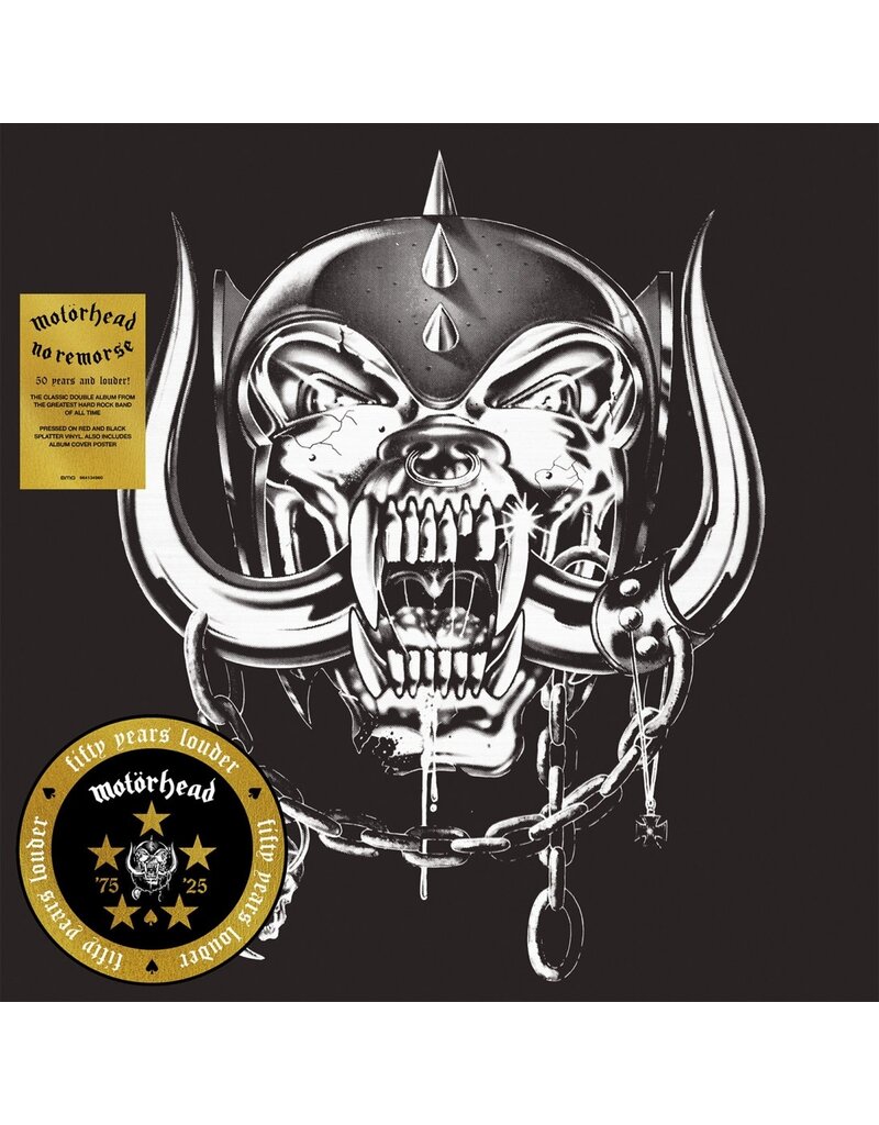 (LP) Motorhead - No Remorse (50th Anniversary Edition) (Limited Red & Black Splatter Vinyl) [2LP]
