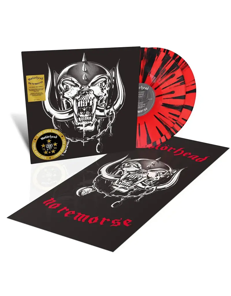 (LP) Motorhead - No Remorse (50th Anniversary Edition) (Limited Red & Black Splatter Vinyl) [2LP]