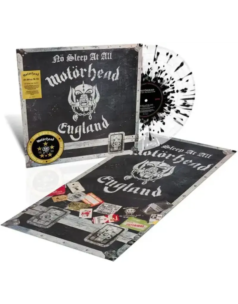 (LP) Motorhead - No Sleep At All: Live (50th Anniversary Edition) (Limited White & Black Splatter Vinyl)
