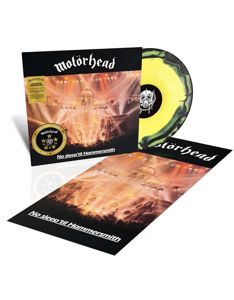 (LP) Motorhead - No Sleep 'Til Hammersmith: Live (50th Anniversary Edition) (Limited Yellow & Black Vinyl)