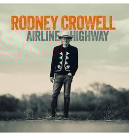 (LP) Rodney Crowell - Airline Highway (Indie Exclusive Cobalt Blue Vinyl) (Autographed)