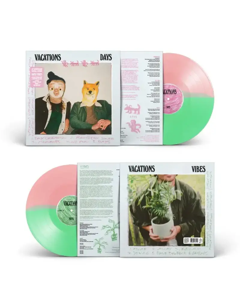 NETTWERK (LP) Vacations - Days/Vibes (180g Half Mint & Half Pink Vinyl)