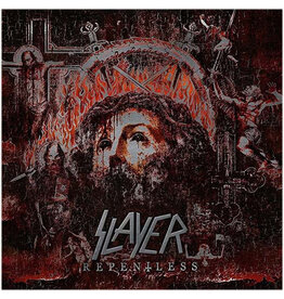 (LP) Slayer - Repentless (10th Anniversary) (Indie Exclusive Clear Silver Red Splatter Vinyl)