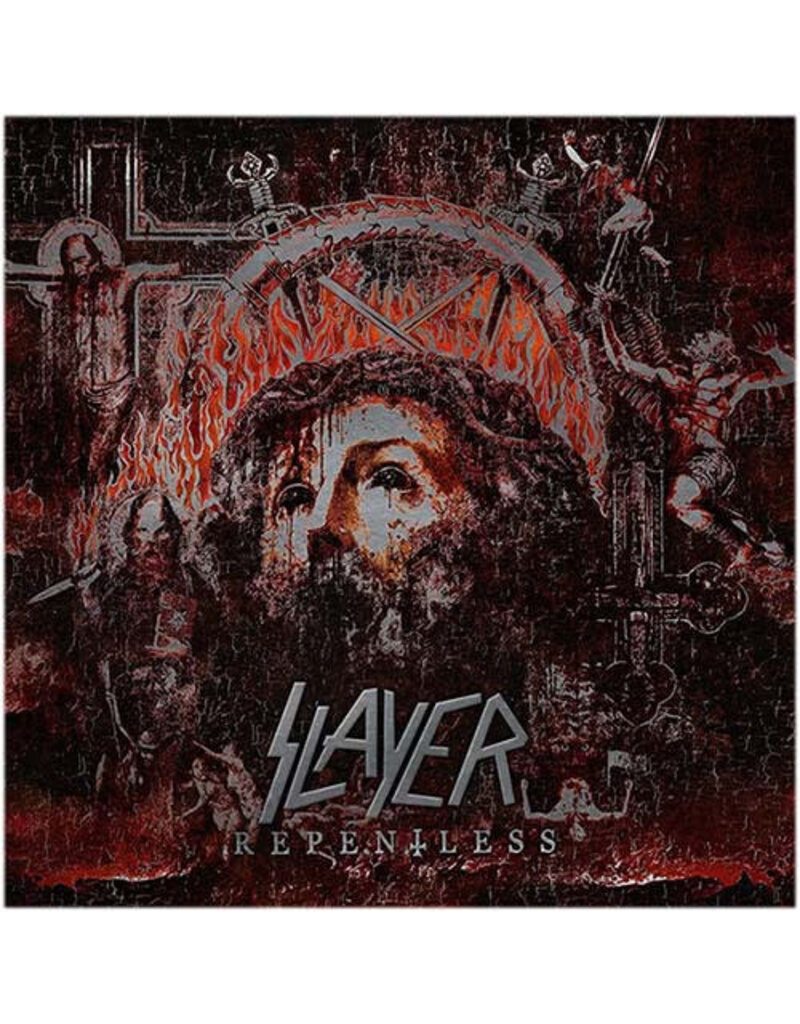 (LP) Slayer - Repentless (10th Anniversary) (Indie Exclusive Clear Silver Red Splatter Vinyl)