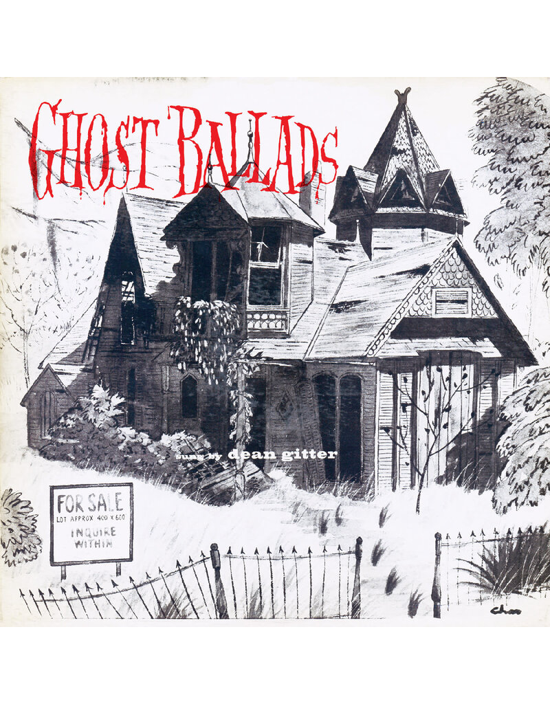 (LP) Dean Gitter -  Ghost Ballads (Clear w/ Orange Pumpkin Swirl Vinyl) (2025 Reissue)