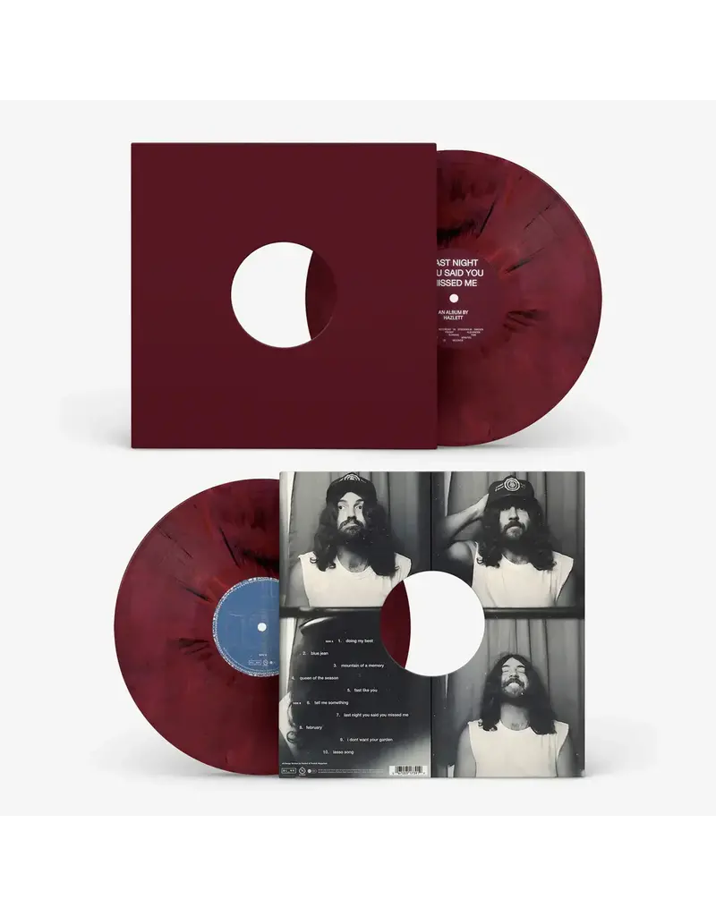 NETTWERK (LP) Hazlett - Last Night You Said You Missed Me (Burgundy Swirl Coloured Vinyl)