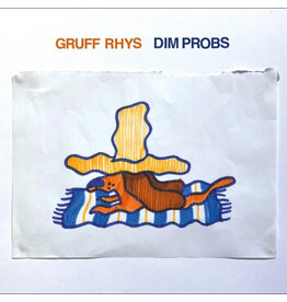 Rock Action Records (LP) Gruff Rhys (Super Furry Animals) - Dim Probs (Indie Exclusive Orange Vinyl)